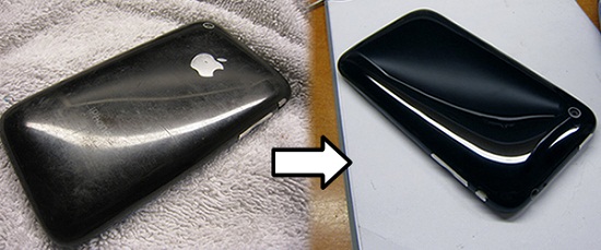 Restore your old phone with sandpaper and a headlight polishing kit