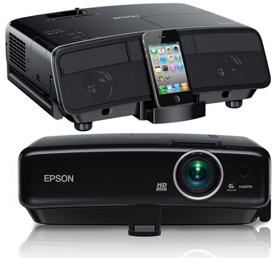 Epson iPhone and iPad Home Theater Dock projects your tiny display onto the wall