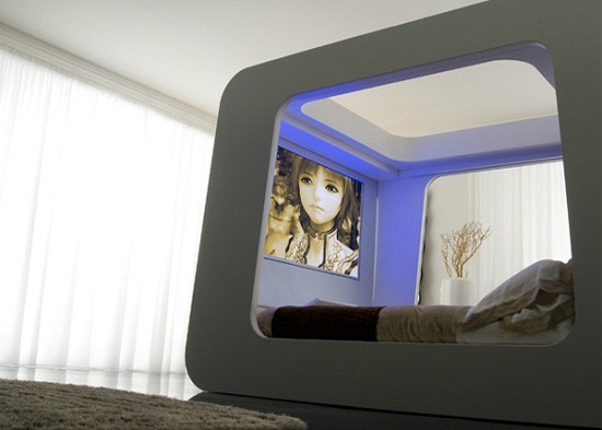 HiCan Bed is like a mini home theater in your bedroom