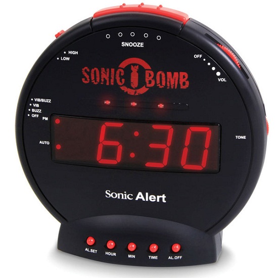 Sonic Bomb Alarm Clock will wake even your neighbors up