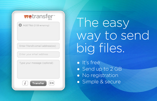 WeTransfer takes the hassle out of transferring files online