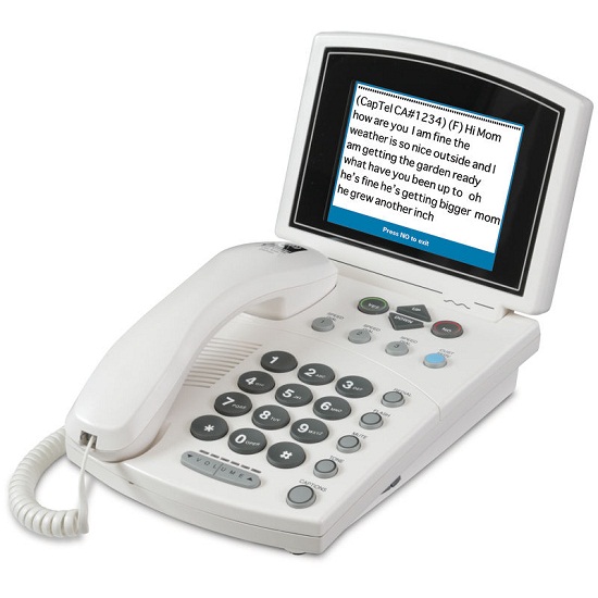 CapTel phone translates speech to text