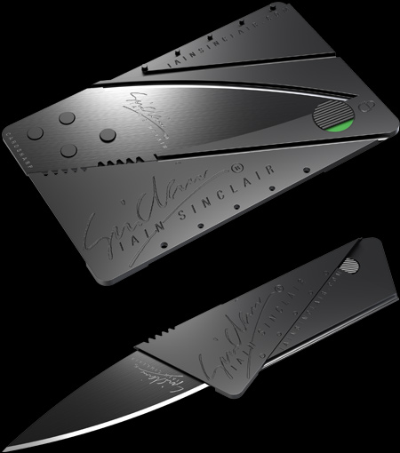 CardSharp is a 2.5-inch knife that fits in your wallet