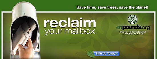 Eliminate your junk (snail) mail with 41Pounds