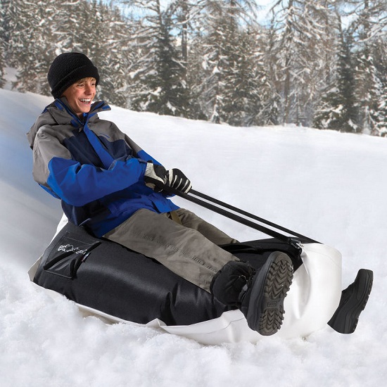 Bean Bag Sled makes for a smooth ride