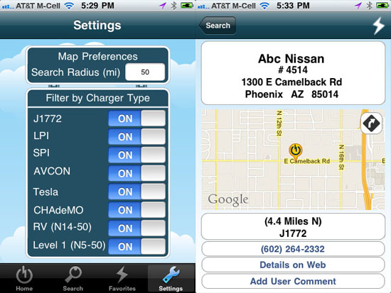 CarStations maps out electric car charging stations in your area