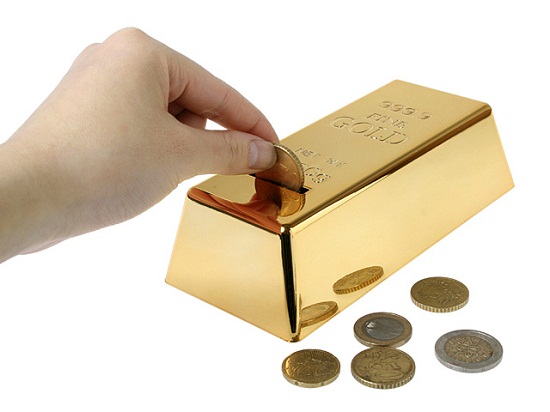 999.9 Gold Bullion Coins Bank isn’t worth as much as the real thing