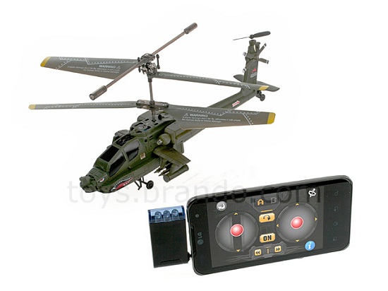AH-64A Apache Helicopter is controlled by your iOS or Android phone