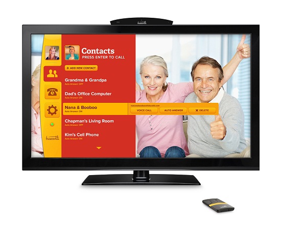 Biscotti TV Phone lets you make free video calls with your TV