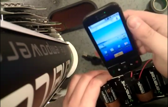 Make a cheap, battery-powered phone charger in just 5 minutes