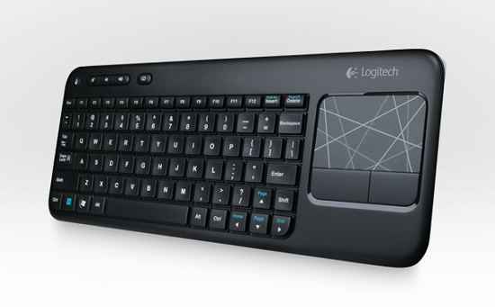 Logitech Wireless Touch Keyboard K400 was built for the living room