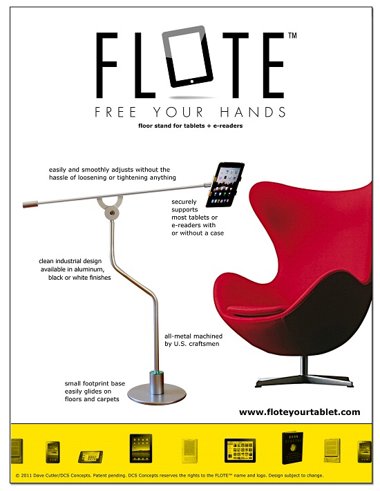 Flote is a beautiful way to hold up your favorite tablet