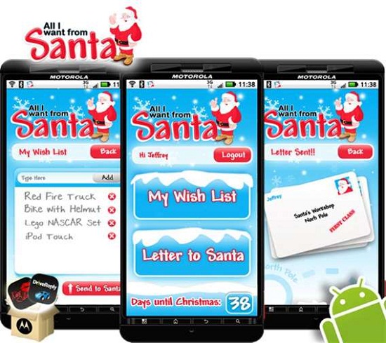 All I Want From Santa app upgrades the traditional letter to Santa