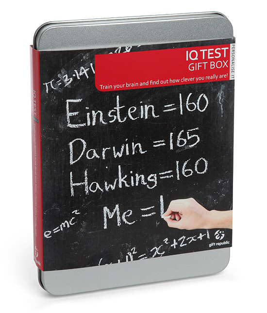 IQ Test Gift Box will confirm your suspicions of being a genius