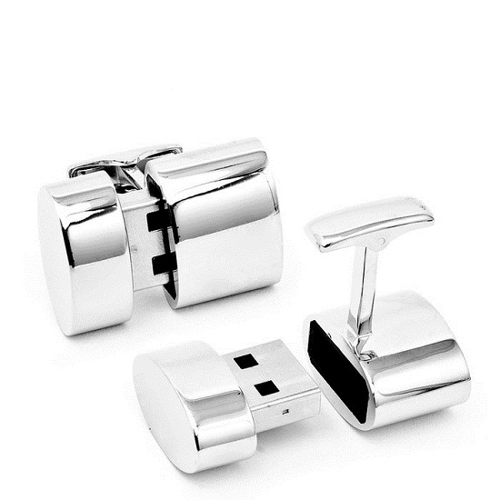 USB Cufflinks provide extra storage and a WiFi connection