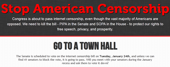 Show your opposition to SOPA/PIPA by participating in Internet Blackout on Wednesday