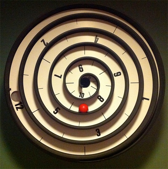 Equitime Spiral Clock
