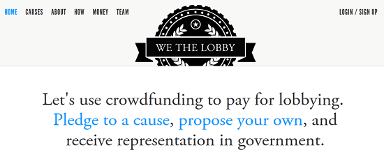 We The Lobby uses crowdfunding to lobby for non-corporate causes [Daily Freeware]