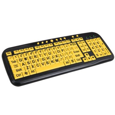 High Contrast Keyboard helps those with vision issues