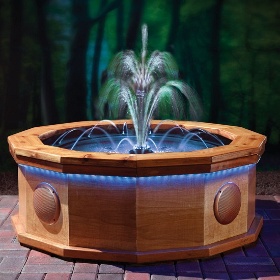 Professionally Choreographed Orchestral Fountain gives you a light show at home