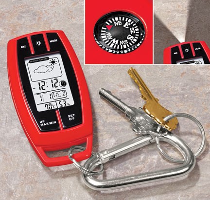 Weather Station Keychain makes sure you’re always prepared