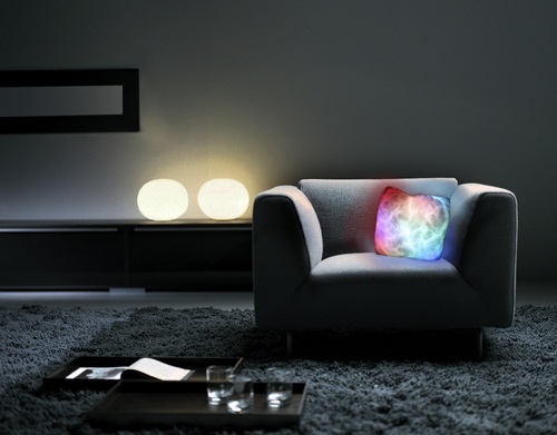 Chromatherapy Cushion gives you a light show before bed