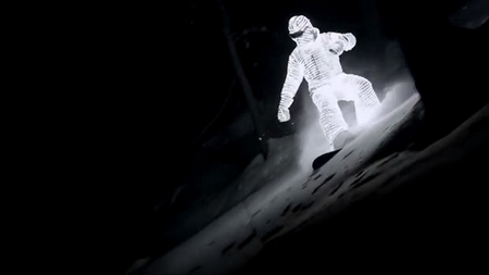 The LED suit – a snowboarder’s (night-time) delight