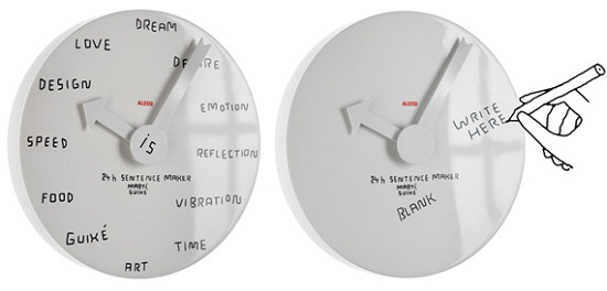 Blank Wall Clock lets you decide what time it is