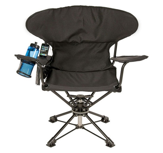 Swiveling Portable Chair makes you feel right at home