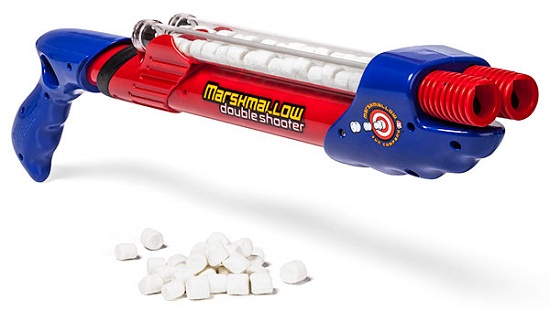 Double Barrel Marshmallow Shooter fires sugary deliciousness