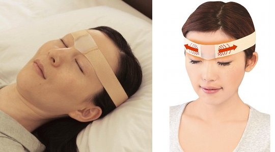 Brow Stretcher fights face wrinkles while you sleep