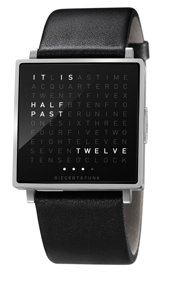 QlockTwo W is a wrist watch like none other