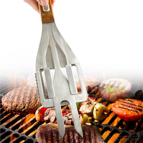 Stake 3-in-1 BBQ Tool is the Swiss Army Knife of summer grill outs