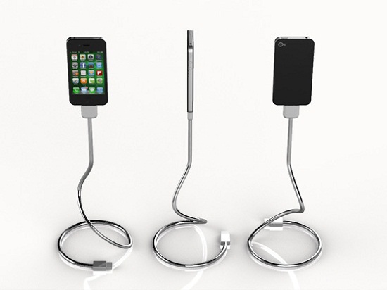 Une Bobine takes the place of a dock, stand, and cable