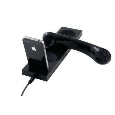 Moshi Moshi Curve Wireless Handset and iPhone Dock is a phone for more stationary conversations