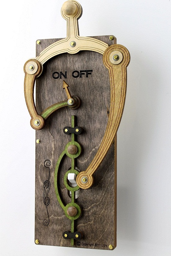 Toggle Light Switch Plate makes turning the light on an adventure!