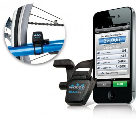 Wahoo Blue SC acts as a pedometer for your bike