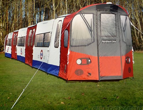 London Underground Tube Tent makes you a hobo of the garden