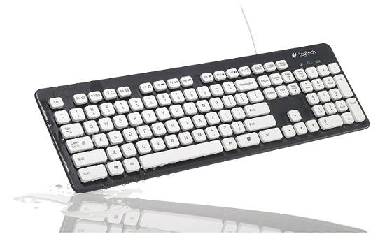 Logitech K310 let’s you scrub-a-dub-dub with your keyboard in the tub
