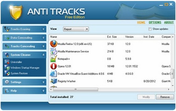 Anti Tracks Free keeps your PC super clean and shiny [Freeware]