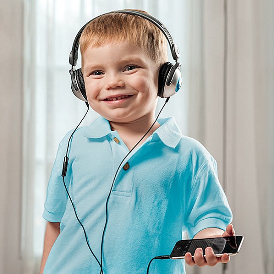 Kids Headphones for iDevices are designed with them in mind
