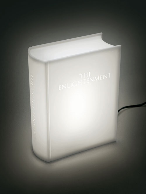 Enlightenment Book Lamp blends in with its surroundings
