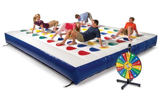 Inflatable Outdoor Twister will turn you into the human pretzel