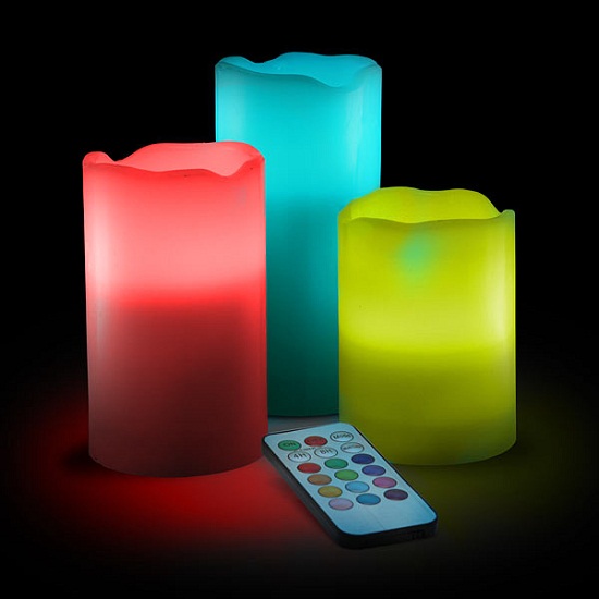 Color-Change LED Candle Set will match your mood