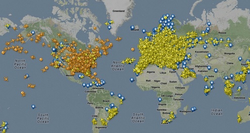 Awesome FlightRadar24 lets you track live air traffic across the world…