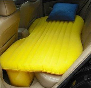 Inflatable Car Airbed turns your car into a home sweet home