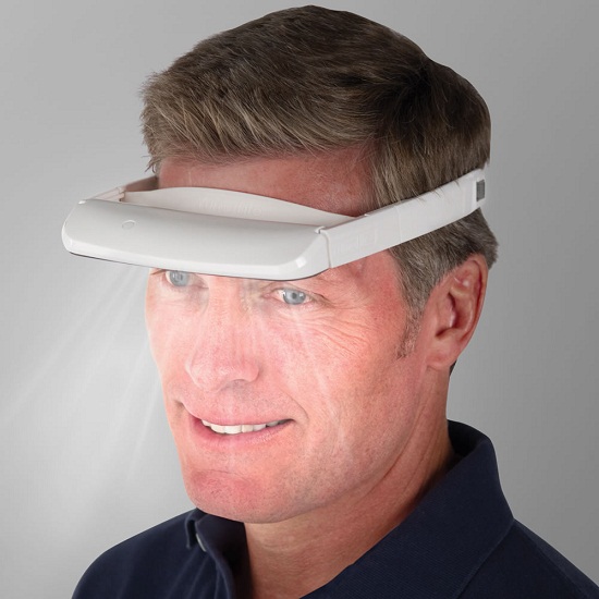 The Light Therapy Visor helps you look on the bright side of life