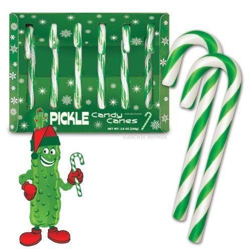 Pickle Flavored Candy Canes will remove all traces of that early holiday spirit