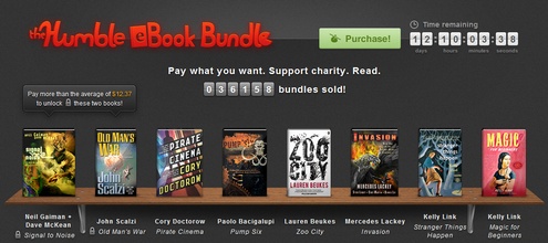 Humble eBook Bundle – six cracking SciFi ebooks, pay what you want