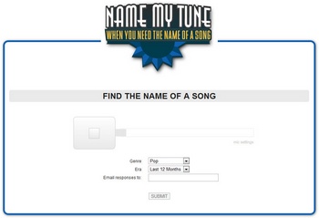 Name My Tune – find the name of that song you can’t remember
